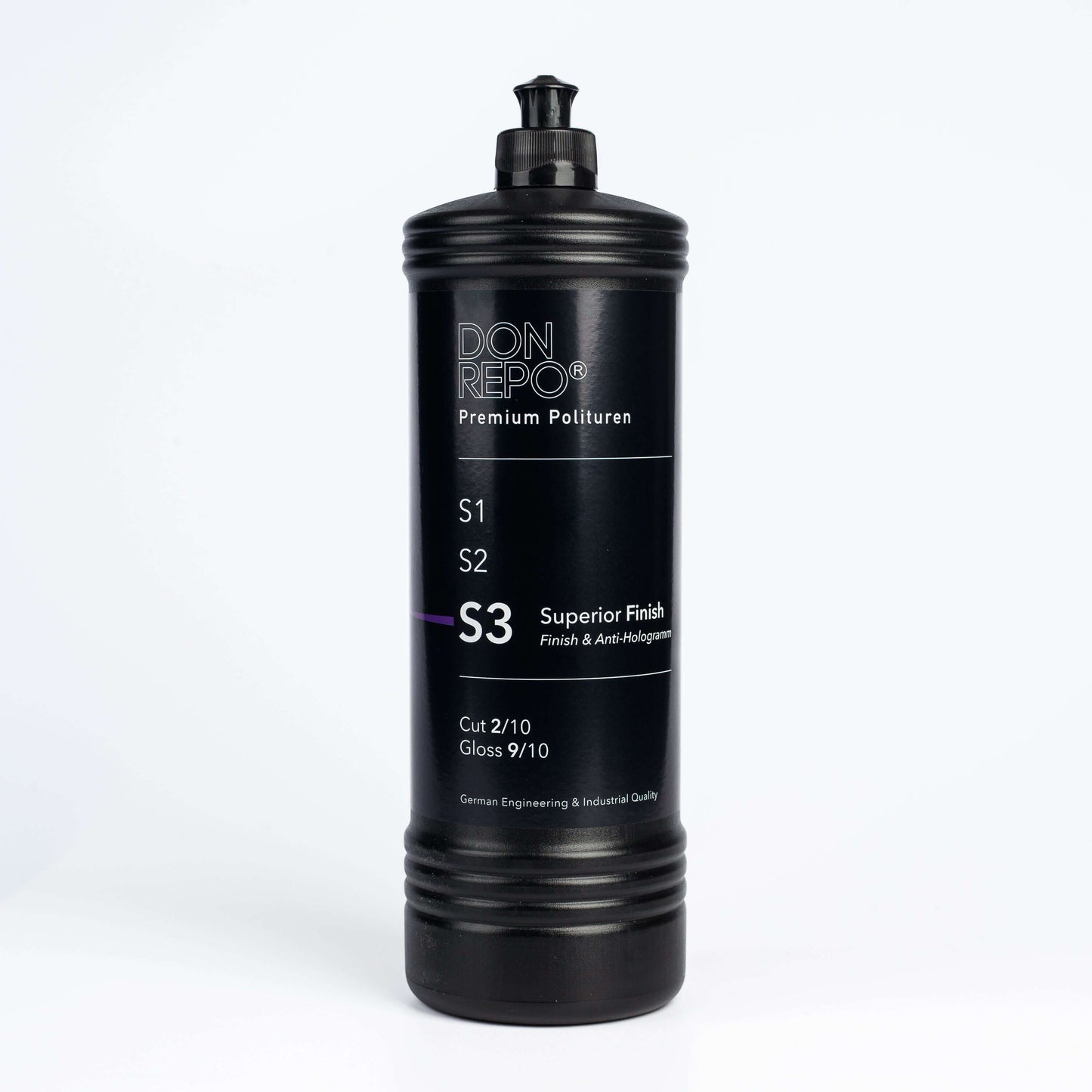 DON REPO S3 Superior Finish 1Kg - Le vernis de finition et anti-hologramme ultime pour une brillance de miroir impeccable