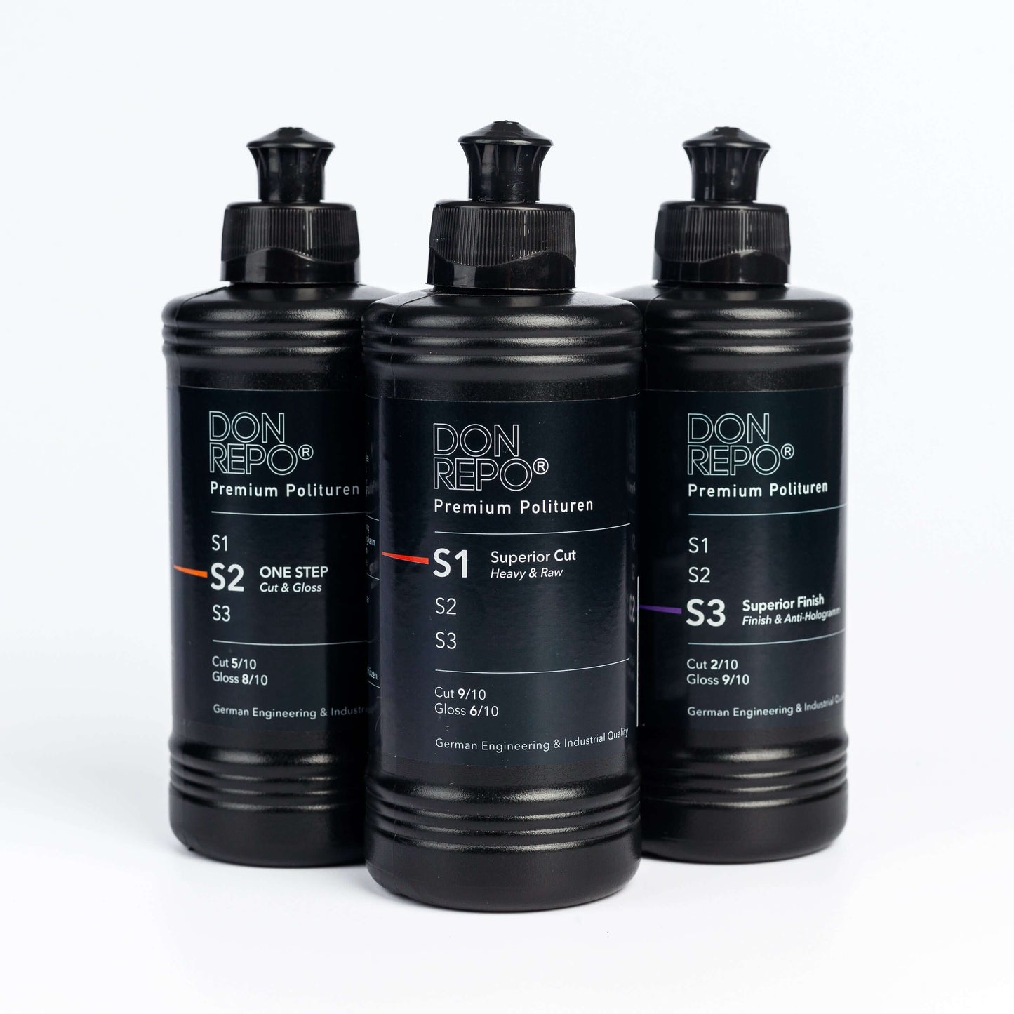 DON REPO MIX: 1xS1, 1xS2, 1xS3 - 3x250g for optimal paint care